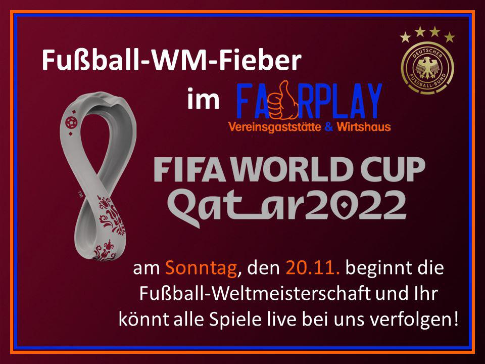 You are currently viewing WM 2022 – alle Spiele LIVE im FairPlay