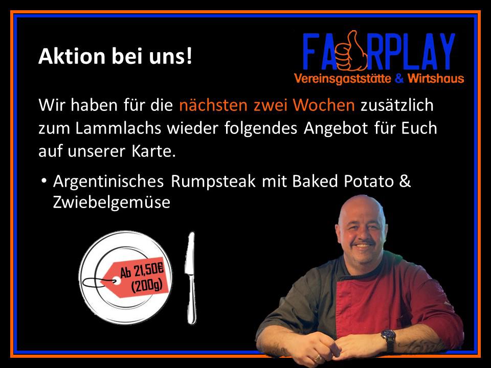 Read more about the article Aktion bis 30.10.2023 – Argentinisches Rumpsteak mit Baked Potato & Zwiebelgemüse