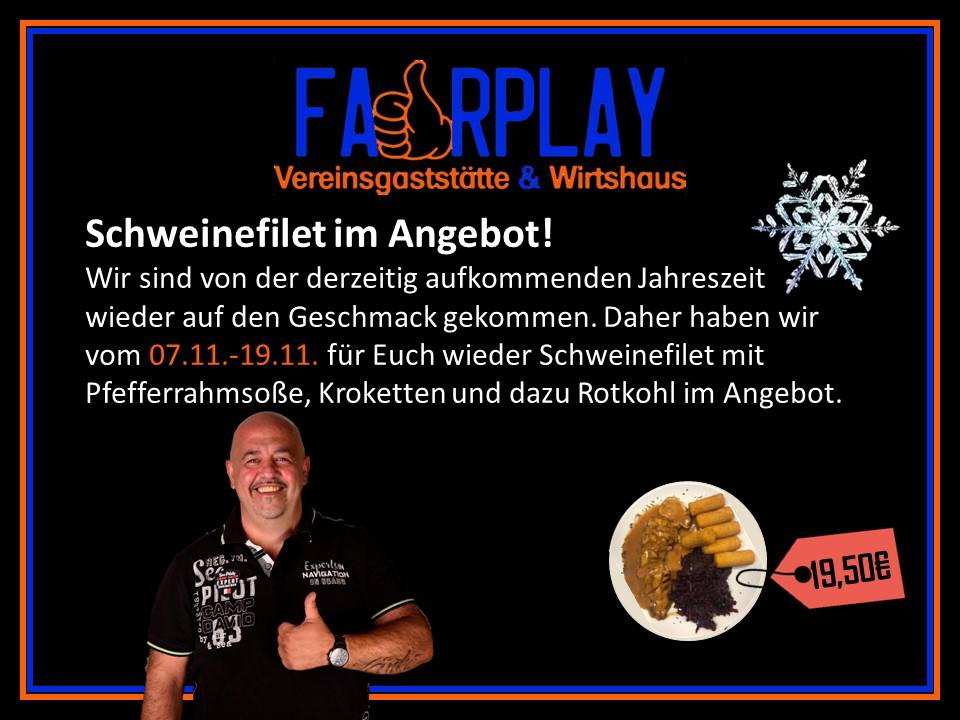 Read more about the article Aktion Schweinefilet vom 07.11. bis 19.11.2023