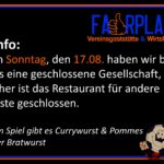 Geschlossene Gesellschaft am 17.08.2025