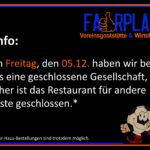 Geschlossene Gesellschaft am 05.12.2025