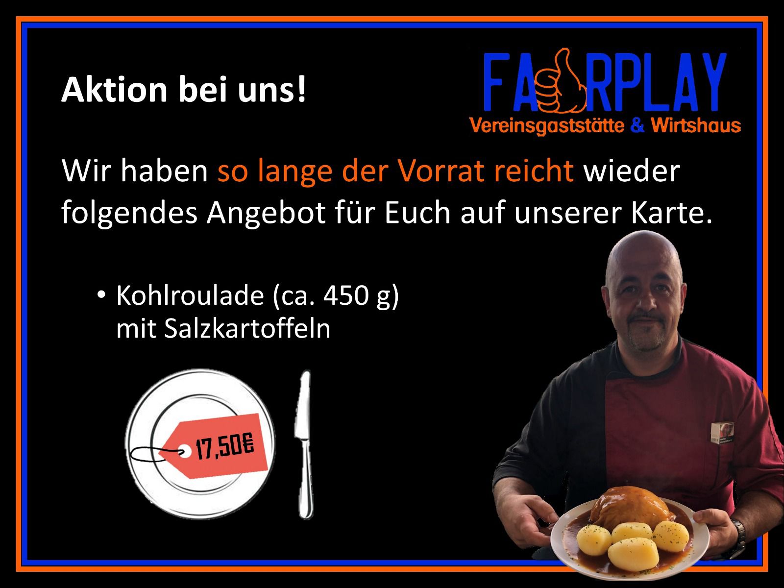 Du betrachtest gerade Aktion Kohlroulade!