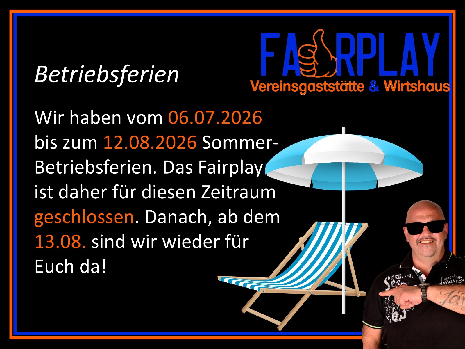 Mehr über den Artikel erfahren Betriebsferien Sommer 2026